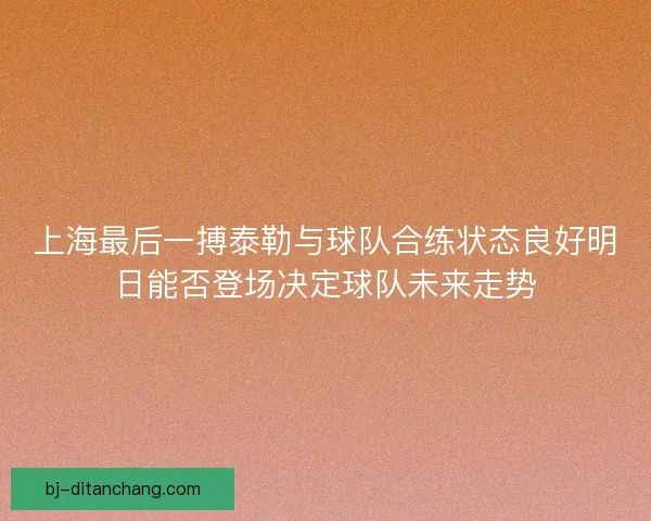 上海最后一搏泰勒与球队合练状态良好明日能否登场决定球队未来走势